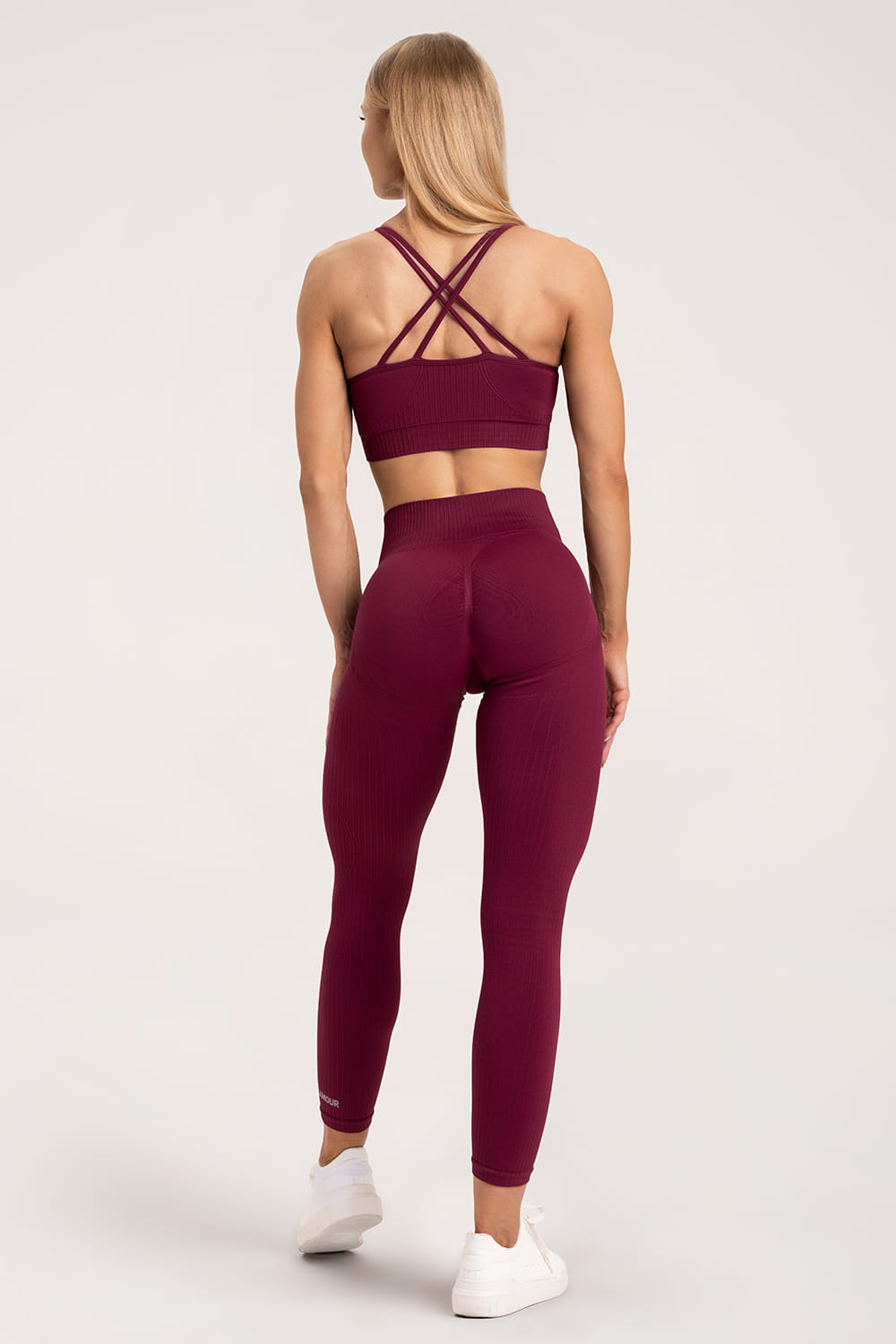 LEGGINSY PUSH UP 2.0 GYM GLAMOUR MERLOT