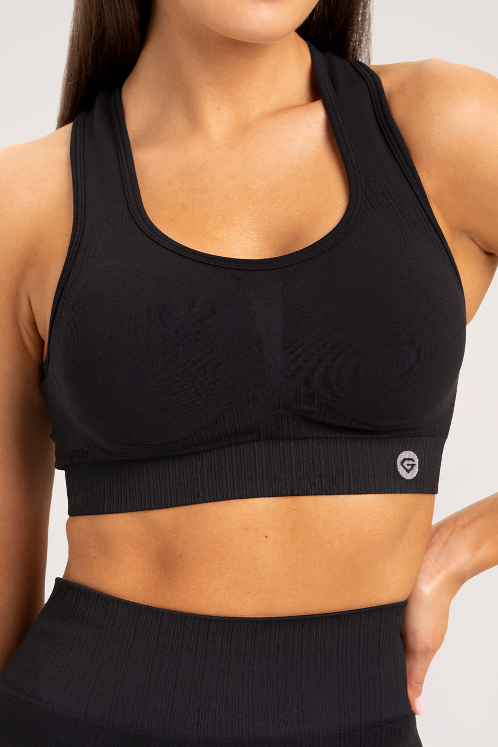 GYM GLAMOUR BIUSTONOSZ PUSH UP DEEP BLACK