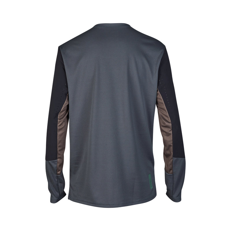 KOSZULKA ROWEROWA Z DŁUGIM RĘKAWEM JERSEY FOX DEFEND GRAPHITE