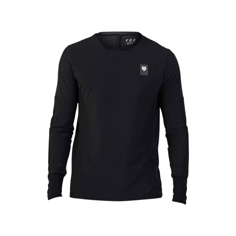 KOSZULKA ROWEROWA Z DŁUGIM RĘKAWEM JERSEY FOX DEFEND THERMAL BLACK