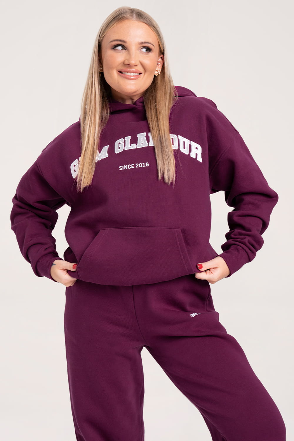 GYM GLAMOUR BLUZA COLLEGE AMARANTH